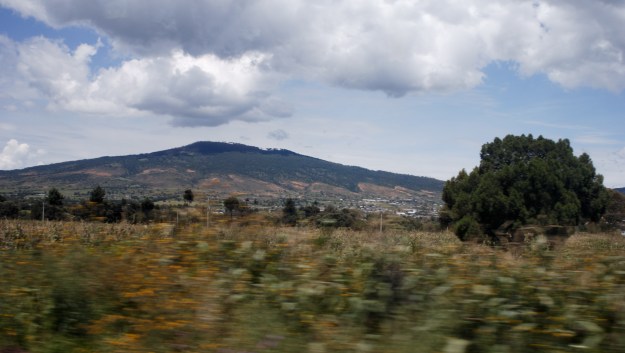 Scenery en route to Hacienda 